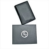 Чоловічий шкіряний гаманець Weatro 13 х 10 х 2,5 см Чорний wtro-nw-163-18-011, фото 6