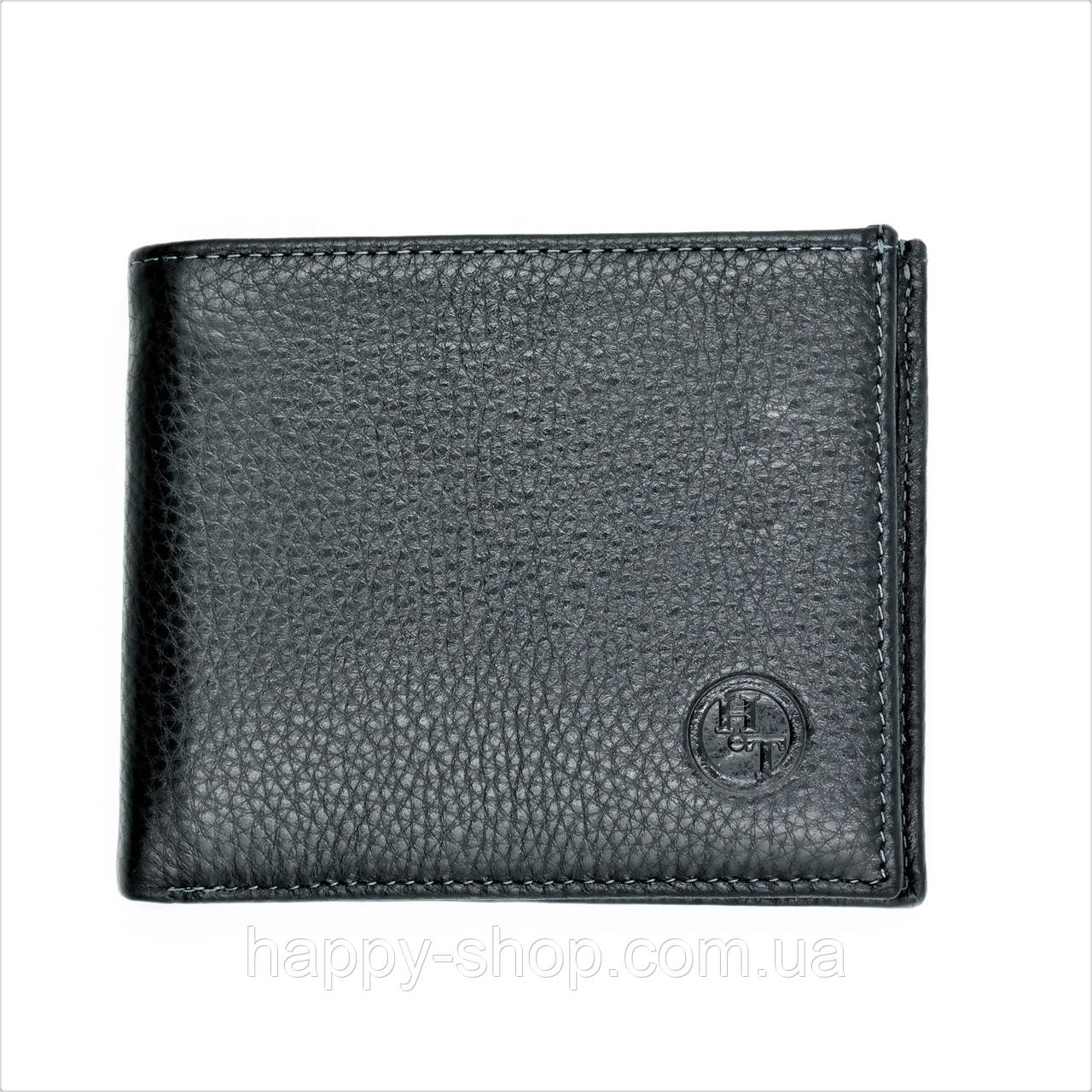 Чоловічий шкіряний гаманець Weatro 11,5 х 9,5 х 2 см Чорний wtro-nw-208K-09