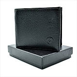 Чоловічий шкіряний гаманець Weatro 11,5 х 9,5 х 2 см Чорний wtro-nw-208K-09, фото 2
