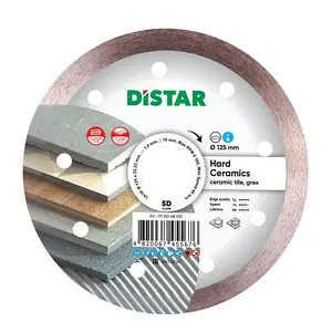 Круг алмазний Distar 1A1R Hard Ceramics 125 мм — суцільний відрізний диск за керамогранітом і керамічною плиткою