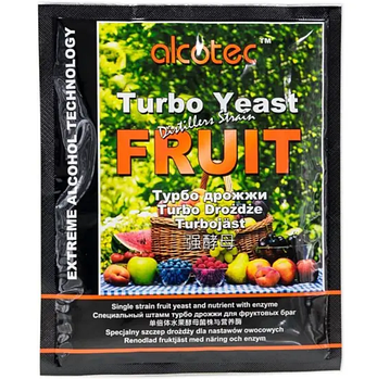 Турбо дріжджі Alcotec Turbo Yeast Fruit для фруктових браг 60 г (X-453)