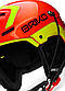 Шолом гірськолижний з металевим захистом підборіддя Briko Slalom (54 см) Orange F Yellow FL, фото 2