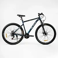 Спортивный велосипед Corso «Alpha» 29" стальная рама 21", оборудование Shimano, 21 скорость, собран на 75%