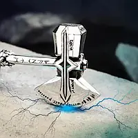 Кулон подвеска молот Тора с рунами готический Футарк символ Одина Викингов амулет