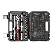 Набір інструментів INTERTOOL ET-8020, 1/2 ", 20 од., Cr-V, у кейсі, фото 3