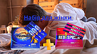 Набор для пробы Возбуждающие капли для женщин WOMAN SUPER + RED SPIDER 3+3 шт.