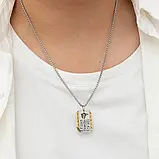 Кулон в виде жетона бирка древнеегипетский бог Анубис Амон Ра Гор с рунами глаз Гора, фото 2