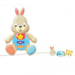 Музична іграшка шуршалка Зайчик Win Fun 0687-NL музика, звук, світлові єфекти, 16 см