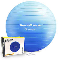 Мяч для фитнеса (фитбол) Power System PS-4013 Ø75 cm PRO Gymball Blue D_1200