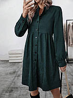 Плаття жіноче із мікровельвета вільного кроя (Норма), фото 2