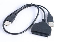 Переходник адаптер USB на SATA с питанием для 2.5'' жесткого диска (от ноутбука)
