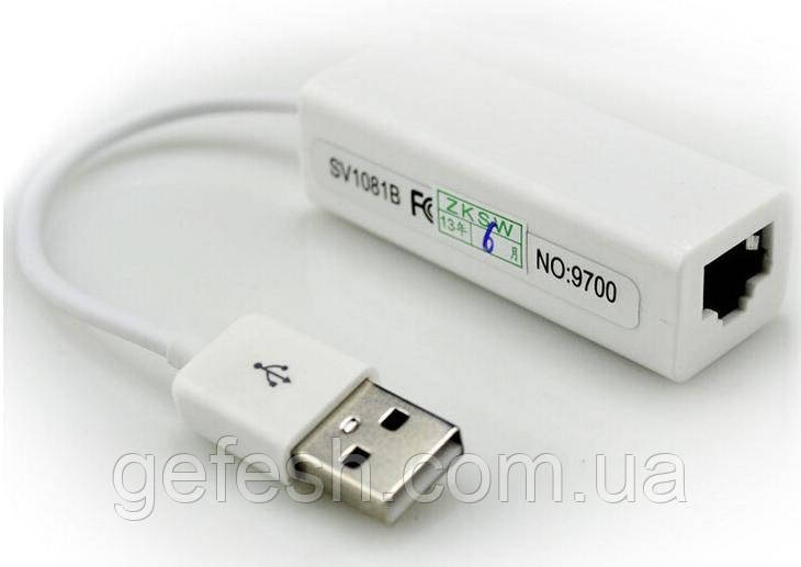 USB Ethernet LAN сетевая карта RJ45 интернет сеть - фото 1 - id-p375081071