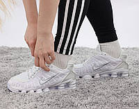 Мужские кроссовки Nike Shox TL White (белые) молодежные спортивные кроссы Y14142