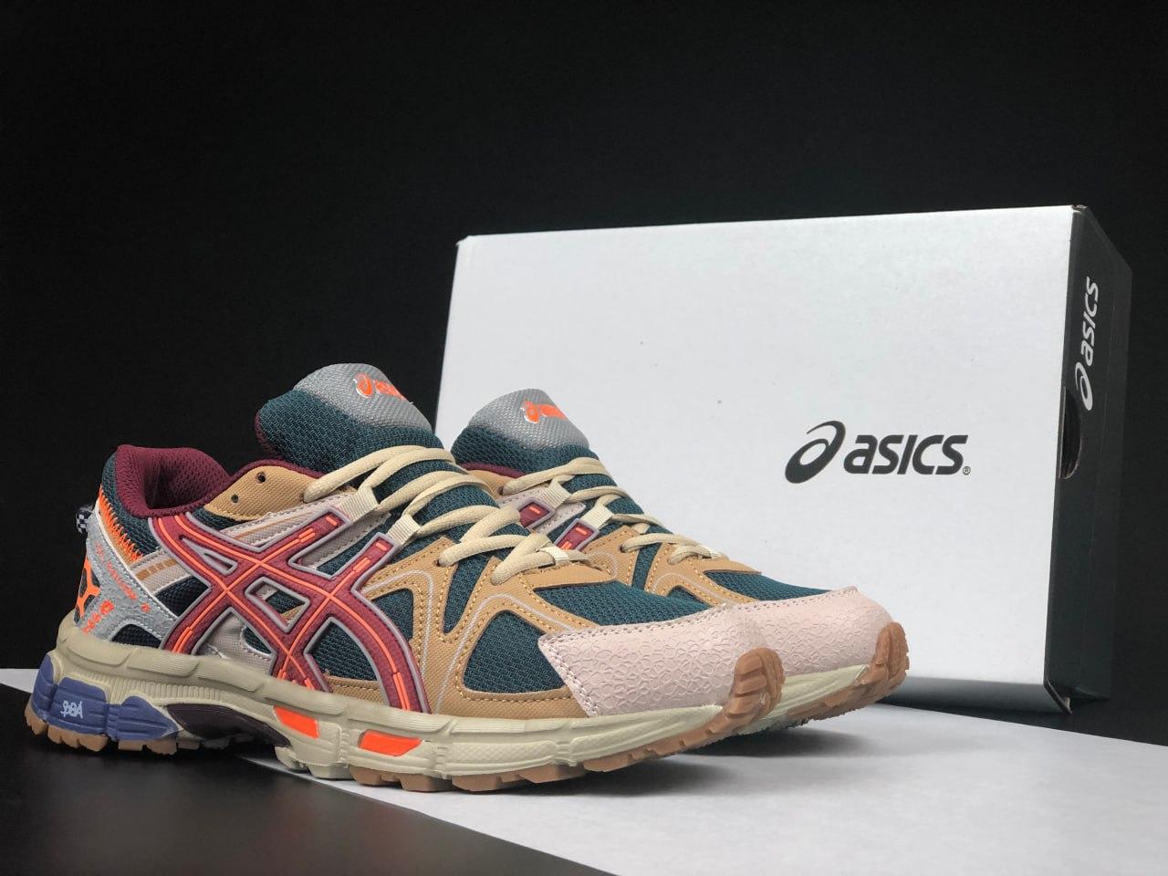 Чоловічі та жіночі кросівки Asics Gel-Kahana 8 Blue Beige (Сині) Взуття Асікс Гель Кахана 8 повсякденні шкіра сітка демісезон, фото 1