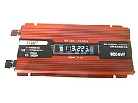Преобразователь авто инвертор UKC 12V-220V 1000W LCD KC-1000D