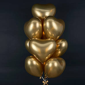 Серце EVERTS-ЕВ 12" 819 Хром Золоте | Satin Luxe Gold Sateen, фото 3