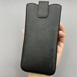 Чохол-кишеня універсальна для телефону з розміром 6.3-6.5" (80 / 165 мм) чорна h6j