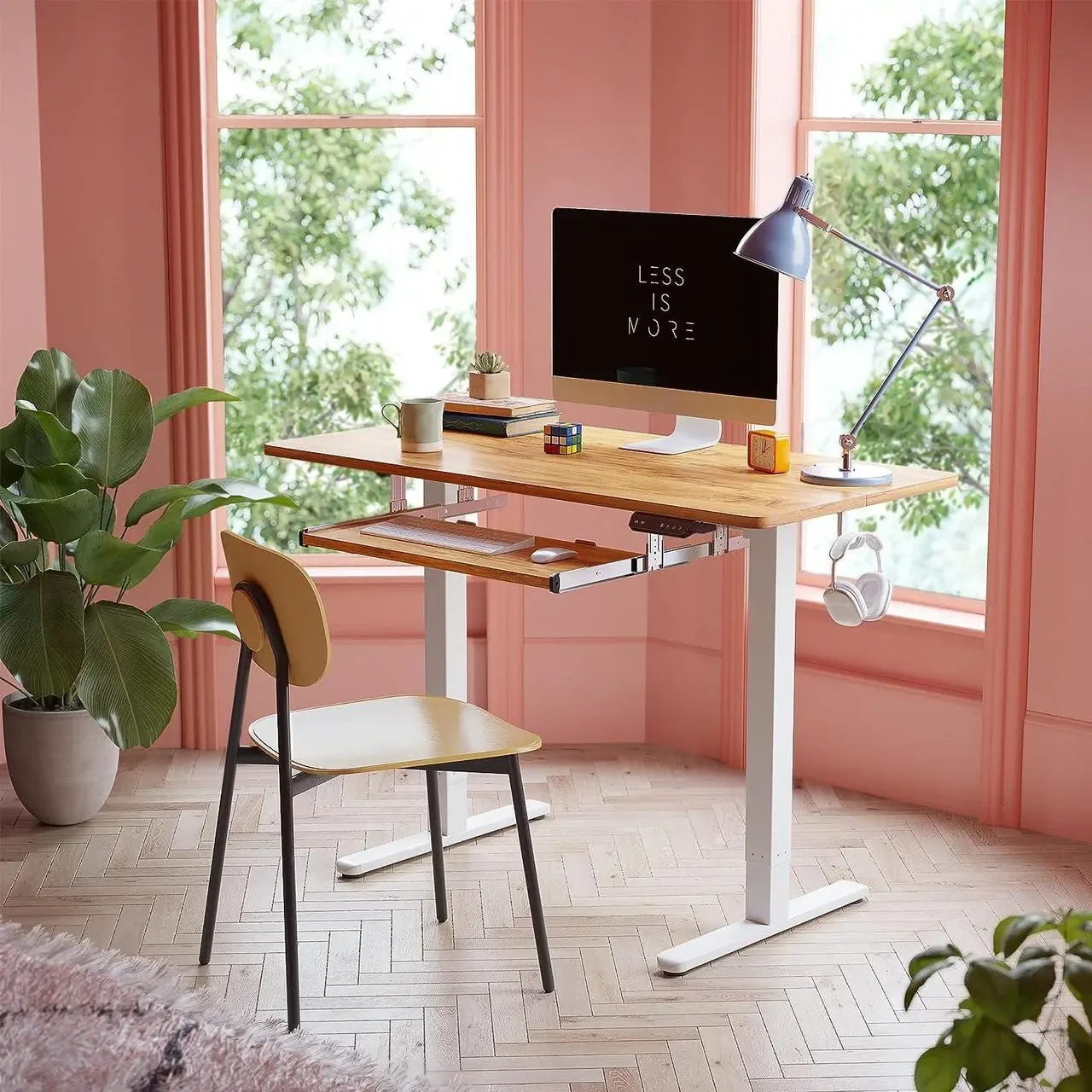 Стол компьютерный моторизированный для дома и офиса Fezibo 100x60см (Компьютерный стол) - фото 1 - id-p2075118696