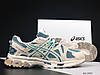 Чоловічі та жіночі кросівки Asics Gel-Kahana 8 Beige Mint (Бежеві) Взуття Асікс Гель Кахана 8 повсякденні шкіра сітка демісезон, фото 5