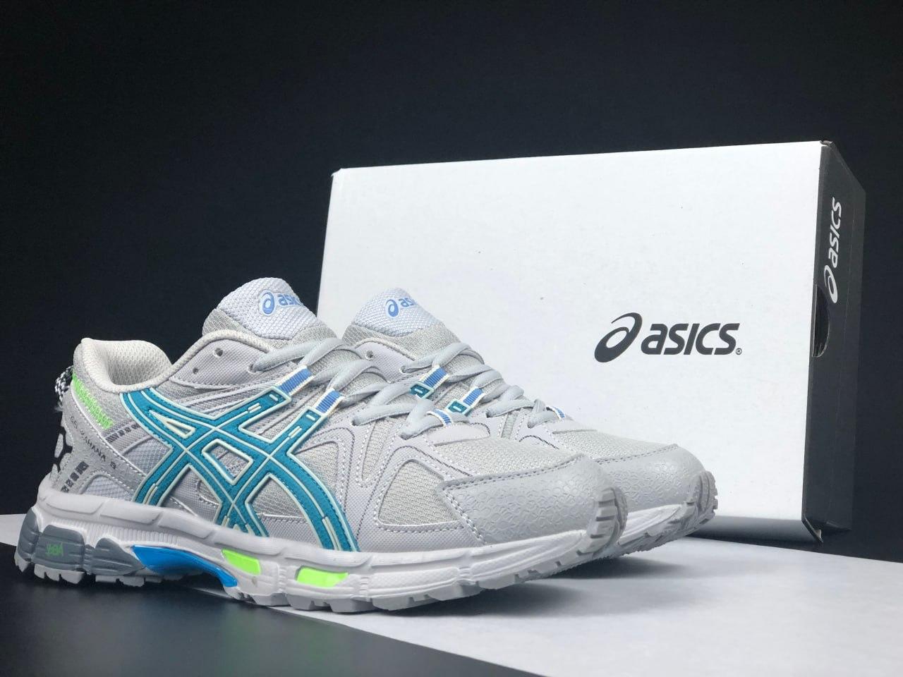 Чоловічі та жіночі кросівки Asics Gel-Kahana 8 Grey Blue (Сірі) Взуття Асікс Гель Кахана 8 повсякденні шкіра сітка демісезон