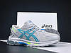 Чоловічі та жіночі кросівки Asics Gel-Kahana 8 Grey Blue (Сірі) Взуття Асікс Гель Кахана 8 повсякденні шкіра сітка демісезон, фото 4