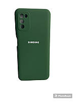 Чохол Silicone Case для Samsung Galaxy A03S зелений