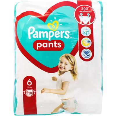 Підгузки-трусики для дітей PAMPERS Pants (Памперс Пантс) Giant 6 (від 15 кг) 19 шт.