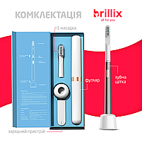 Електрична зубна щітка Brillix Home&Travel Collection Gray, фото 9