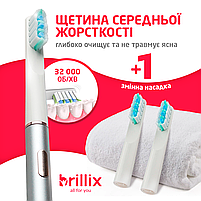 Електрична зубна щітка Brillix Home&Travel Collection Gray, фото 5