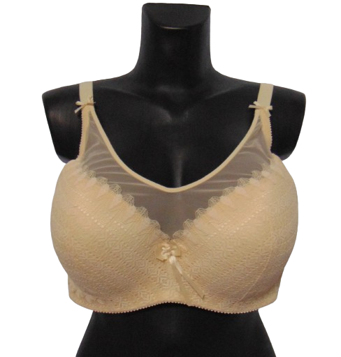 Бюстгальтер бавовняний Biweier 72671 95D бежевий, фото 1