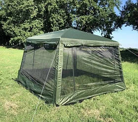 Намет-шатер Lanyu 320x320x245 см альтанка туристична з москітною сіткою для кемпінгу та дачі