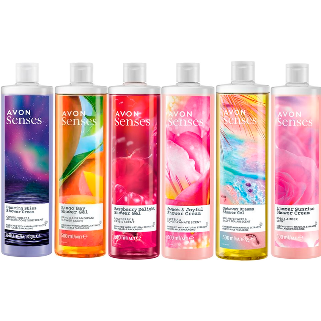 Гель для душа Senses (500 мл) Avon Эйвон (ID#1688070056), цена: 119 ...
