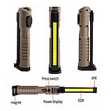 Потужний ліхтар для риболовлі WL-08 XPE+COB, Лампочка для кемпінгу акумуляторна, Кемпінговий світильник JO-38, фото 2