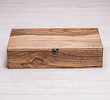 Скринька для годинників 10 відділень з дерев'яною кришкою EB-5.3, фото 4