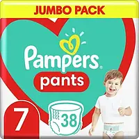 Подгузники Pampers трусики Pants Giant Plus Размер 7 (17+кг) 38 шт.