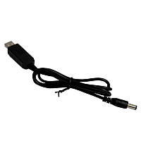 Кабель перехідник USB - 5.5x2.1мм  5-12V