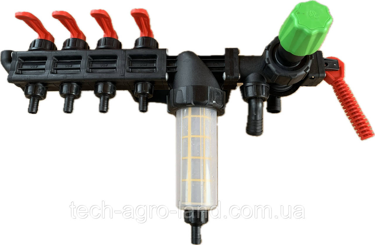 Розподільник-регулятор тиску 4-х секційний AGROPLAST ОП-2000