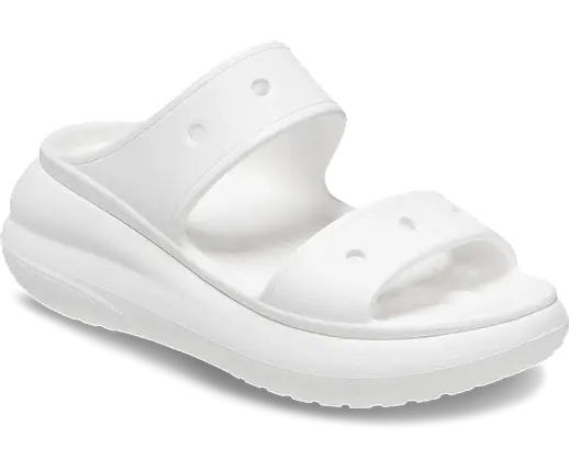 Crocs Classic Crush Sandal White — Жіночі Сандалії Крокс Класік Краш Білі Платформа — Оригінал, фото 1