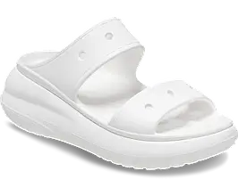 Crocs Classic Crush Sandal White — Жіночі Сандалії Крокс Класік Краш Білі Платформа — Оригінал