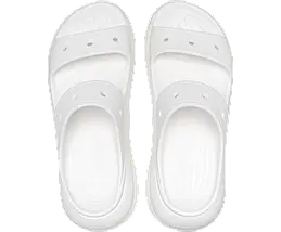 Crocs Classic Crush Sandal White — Жіночі Сандалії Крокс Класік Краш Білі Платформа — Оригінал, фото 3