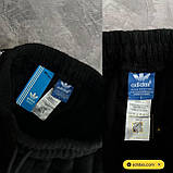 Чоловічі теплі спортивні штани Adidas M1792 сине-чорні, фото 2