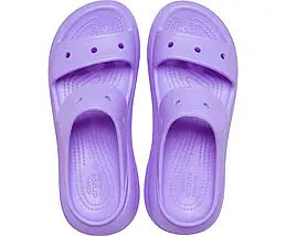 Crocs Classic Crush Sandal Violet — Жіночі Сандалії Крокс Класік Краш Фіолетові Платформа — Оригінал, фото 3