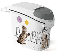 Контейнер для хранения сухого корма Curver (Курвер) 6 кг, 15 л (03883-E26) Кошки
