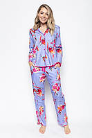 Пижама женская Cyberjammies Carrie 9050-9051 10/S Сиреневый с цветочным принтом (5051877379947)