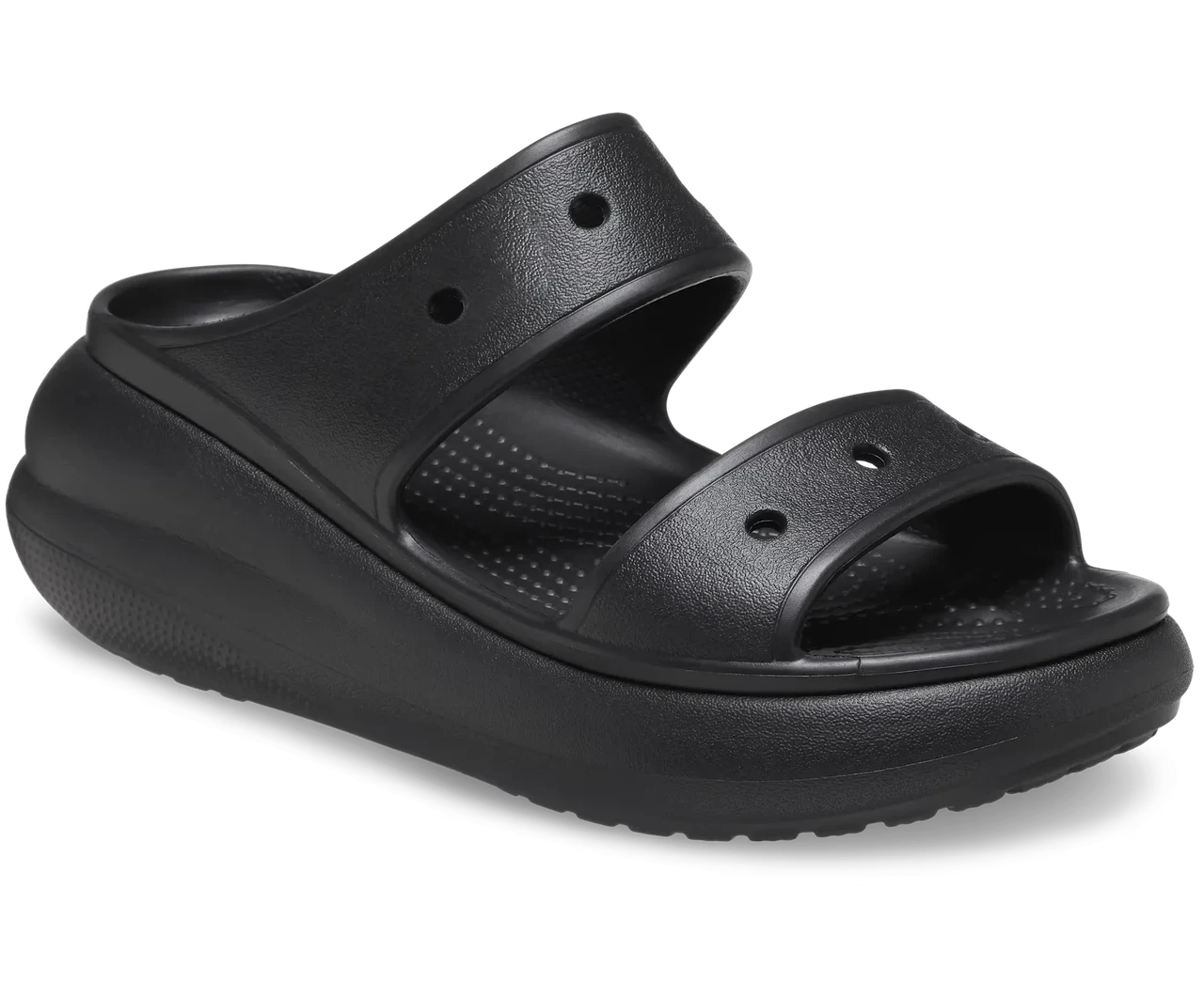 Crocs Classic Crush Sandal Black — Жіночі Сандалії Крокс Класік Краш Чорні Платформа — Оригінал