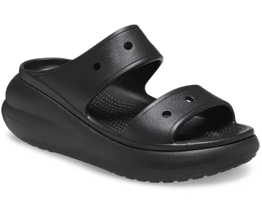 Crocs Classic Crush Sandal Black — Жіночі Сандалії Крокс Класік Краш Чорні Платформа — Оригінал, фото 1