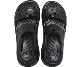 Crocs Classic Crush Sandal Black — Жіночі Сандалії Крокс Класік Краш Чорні Платформа — Оригінал, фото 3