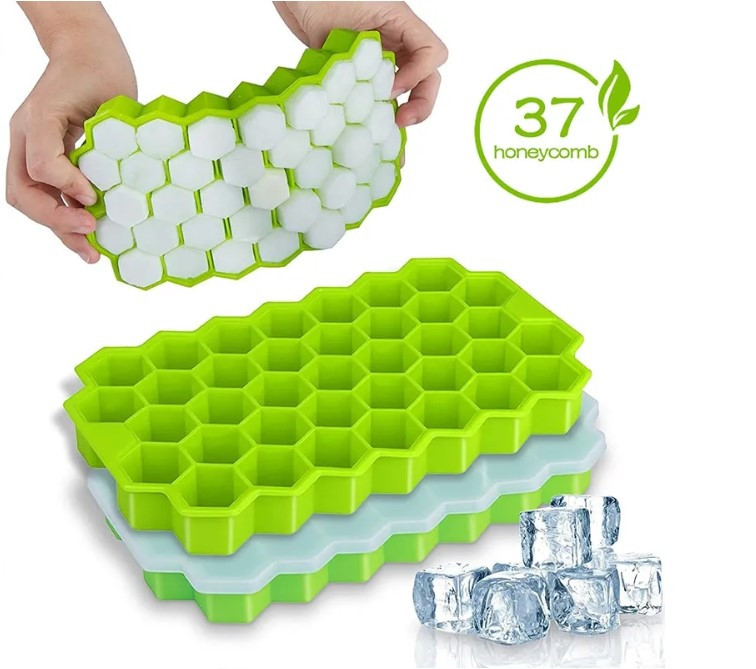 Силіконовий лоток для льоду у формі сот, з 37 ячейками