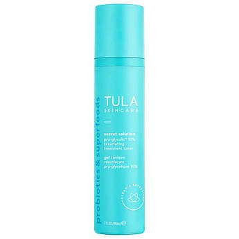 Оновлювальний тонер для обличчя Tula Skincare Secret Solutions Pro-Glycolic® 10% Resurfacing Treatment Toner 90 мл