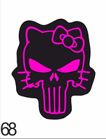 Шеврон "Каратель" Punisher Hello Kitty Украина на липучке код 34068